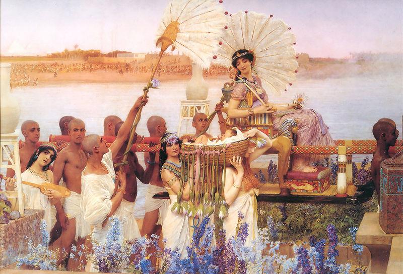 Laura Theresa Alma-Tadema The finding of Moses oil painting picture